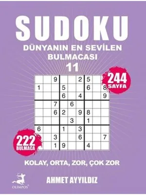 Sudoku Dünyanın En Sevilen Bulmacası 15 - Olimpos Yayınları