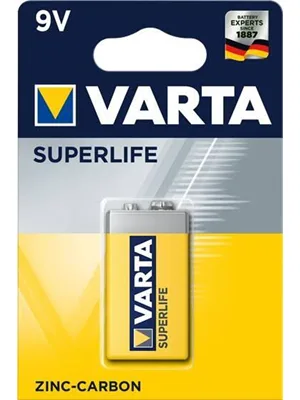 Varta 9v Çinko Karbon Pil Tekli 753027