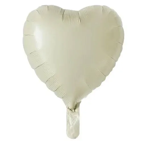 Nedi 18" (45 Cm ) Folyo Balon Kalp Krem