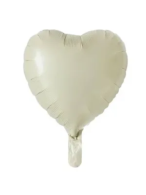 Nedi 18" (45 Cm ) Folyo Balon Kalp Krem