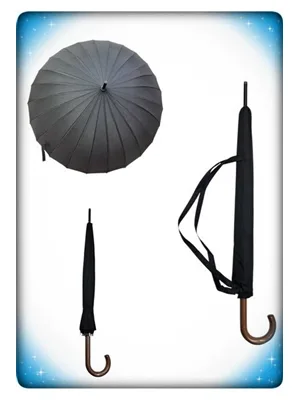 Rainwalker Baston Şemsiye Ahşap Sap 24 Tel Rw-091