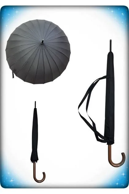 Rainwalker Baston Şemsiye Ahşap Sap 24 Tel Rw-091