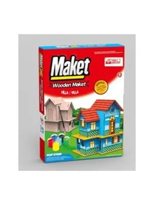 Elif Ahşap Maket Boyama Set Araba 9793
