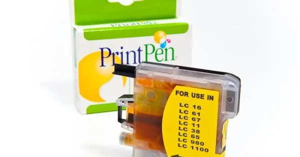Printpen Brother Lc38\61\65\67\980\1100 Yüksek Kapasite Yellow Kartuş 12216