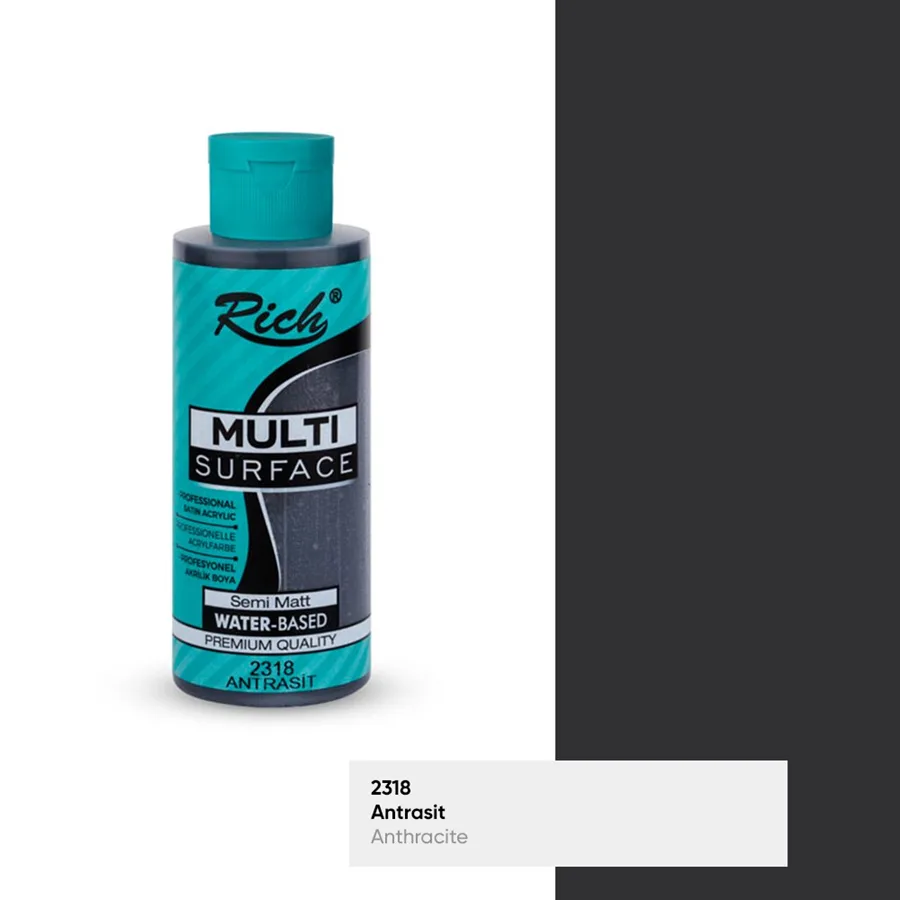 Rich 120 Cc Multı Surface Akrilik Boya 2318 Antrasit