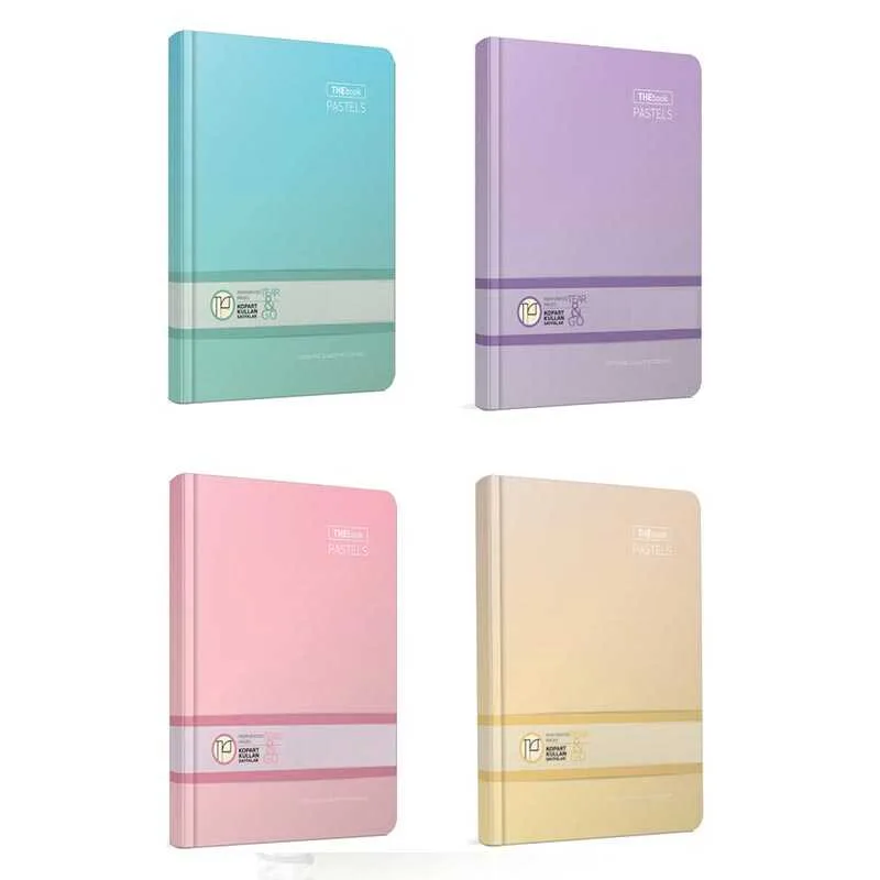 Gıpta Thebook Pastels 17x24 Sert Kapak İp Dikişli Defter Kareli 120 Yp 3310