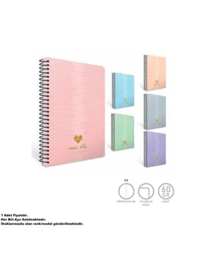 Gıpta Macro Notes A4 Pp Kapak Spiralli Defter Çizgili 80 Yp 7992