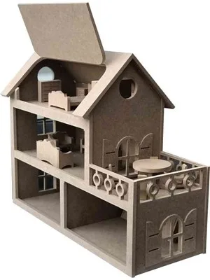 Ahşap Barbi Evi Brby 03