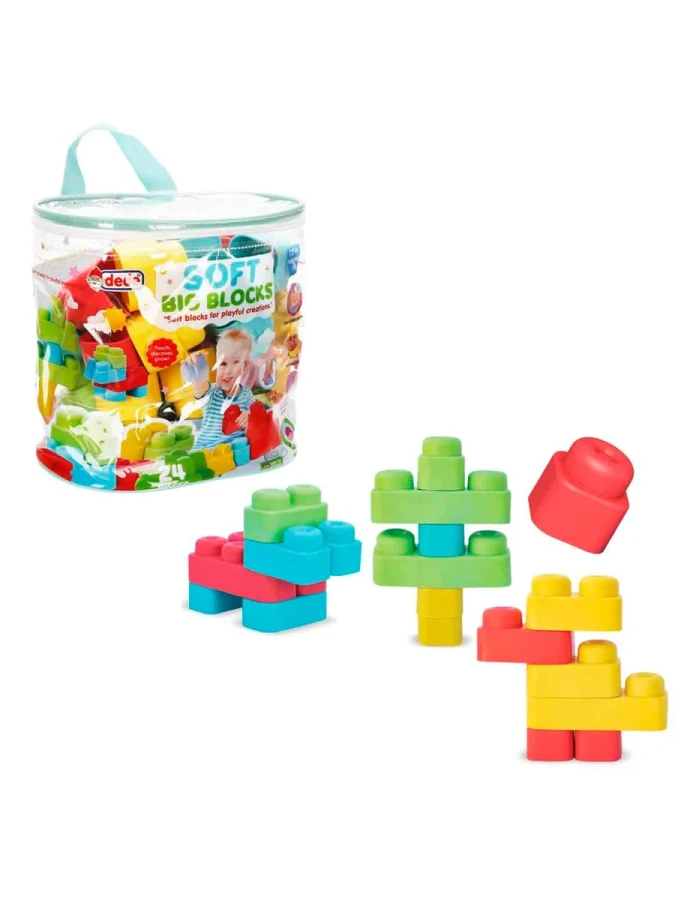 Dede 24 Parça Yumuşak Soft Big Bloklar Çantalı 04008
