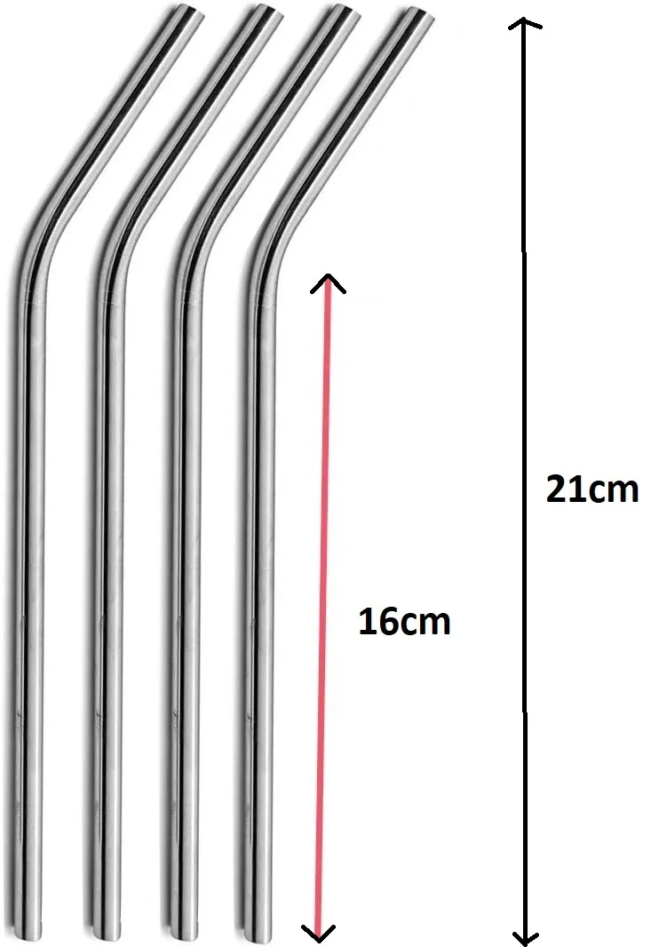 Paslanmaz Çelik Pipet Seti 5 Parça