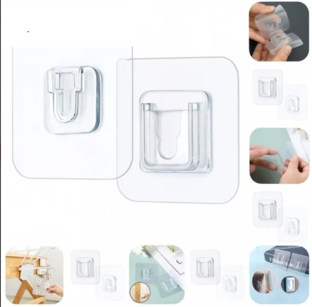 Geçmeli Klips Eşya Sabitleme Askısı 10'lu Set