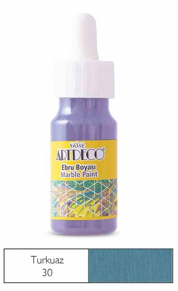 Artdeco 30 Ml Ebru Boyası 16b-30 Turkuaz