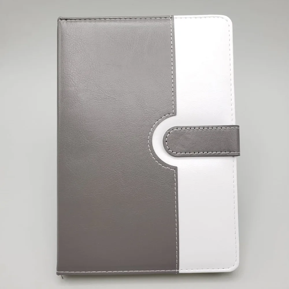 Tarihsiz Ajanda Defter Beyaz Gri Renk