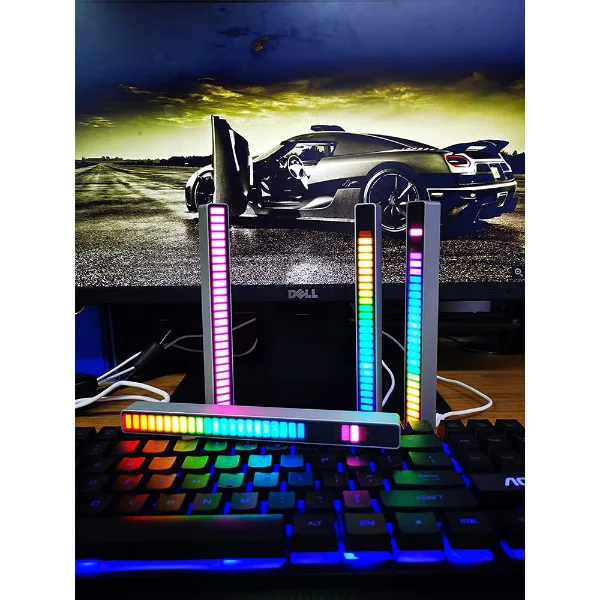 RGB Sese Duyarlı Taşınabilir Ekolayzer LED Çubuk