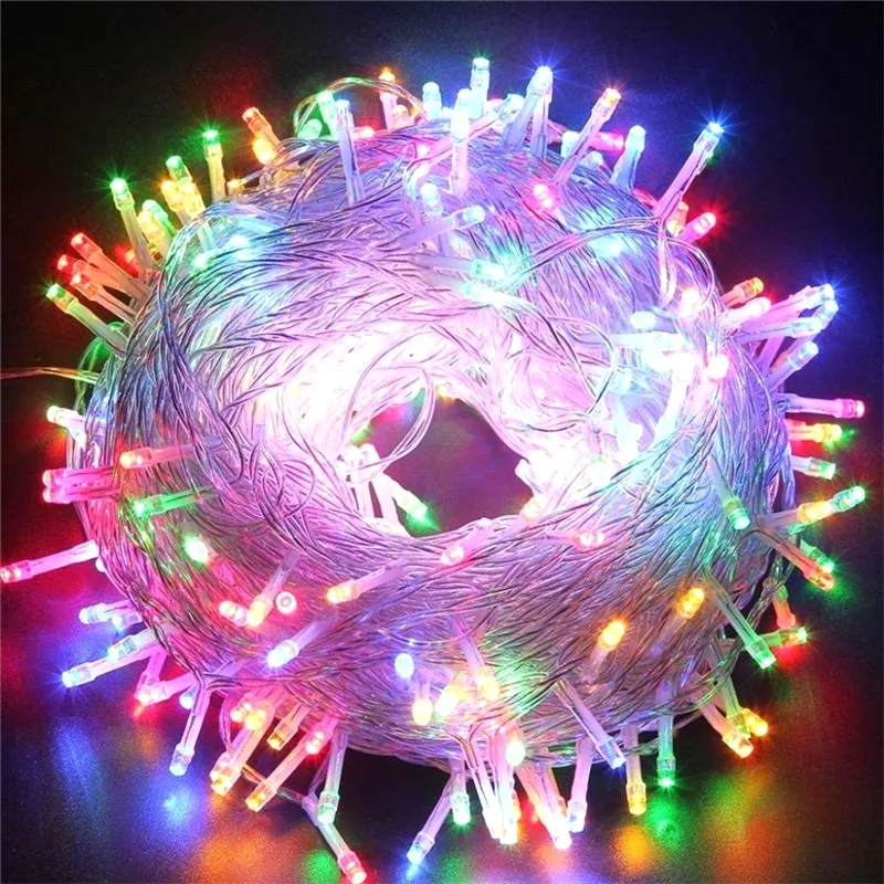 3m 20 LED RGB - 2 Kademeli Şeffaf Kablo