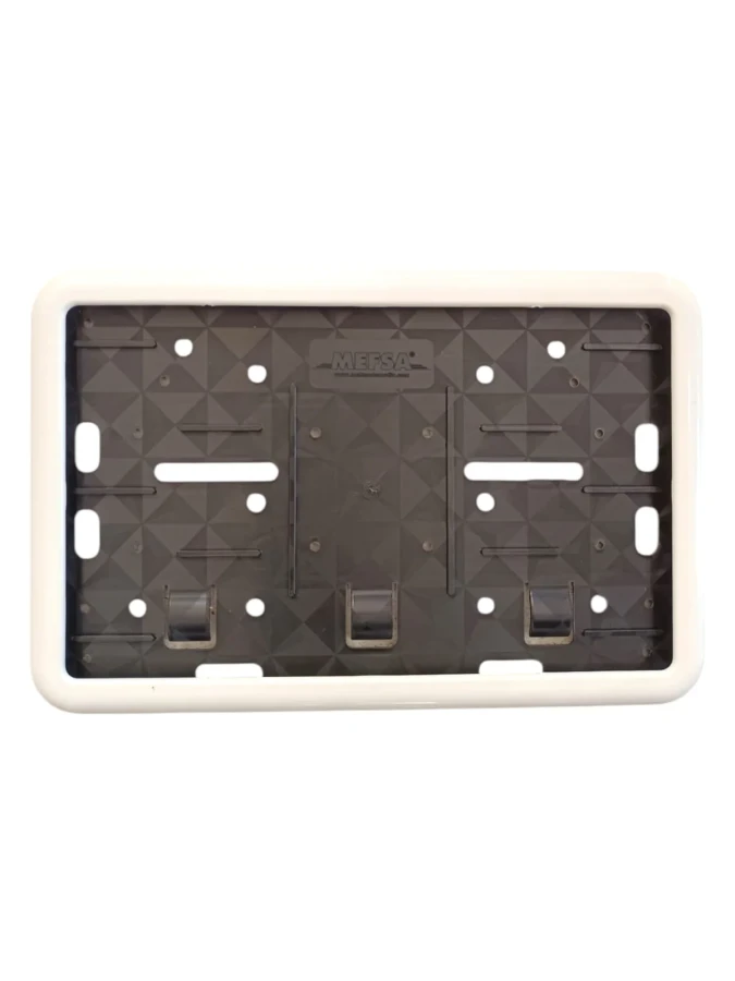 Çerçeveli Motor Plakalık Plaka Altlığı Beyaz 17x26 cm