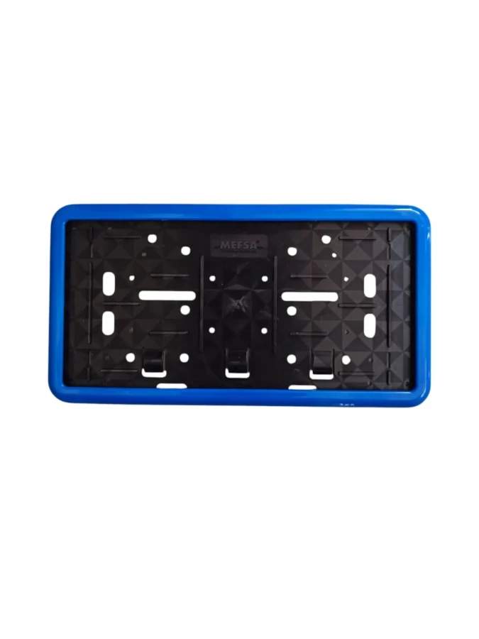 Çerçeveli Dikdörtgen  Plakalık Plaka Altlığı Mavi 32X17cm 1 Adet