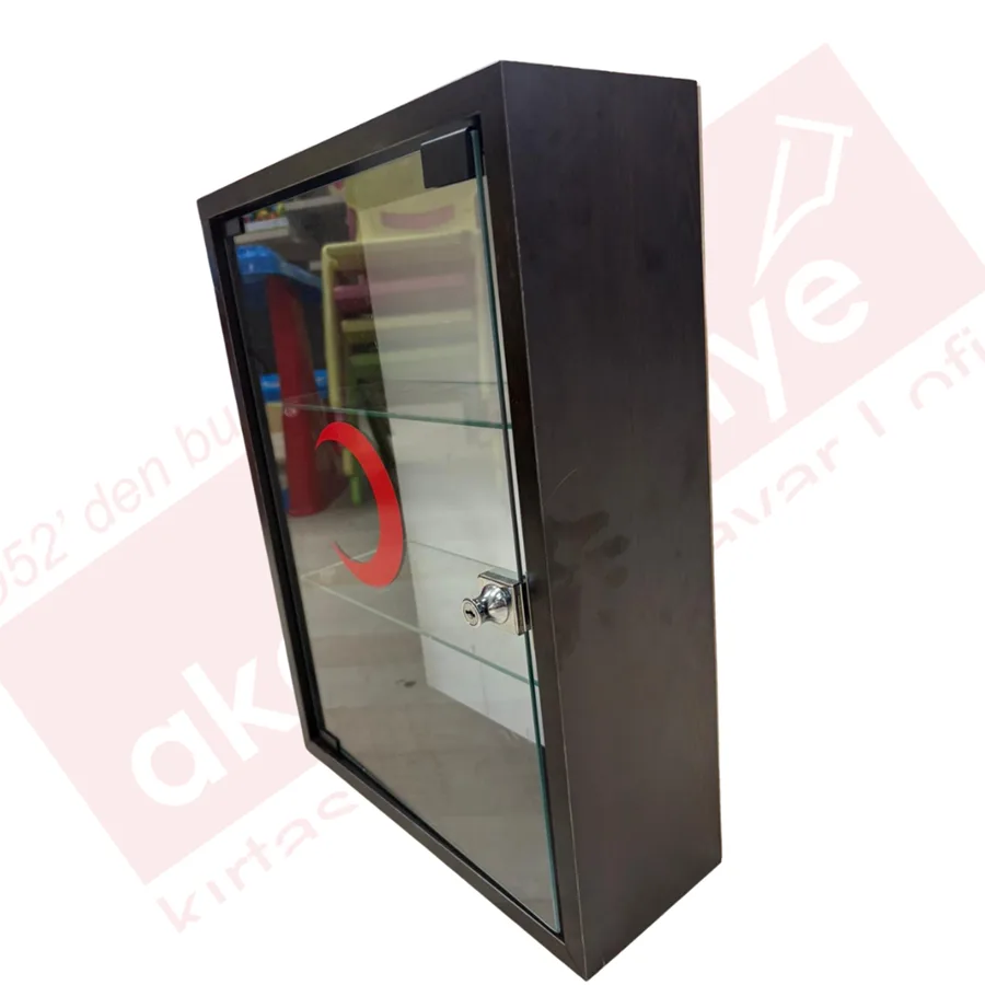 Aka 37x48x15cm Ecza Dolabı Ahşap Wenge