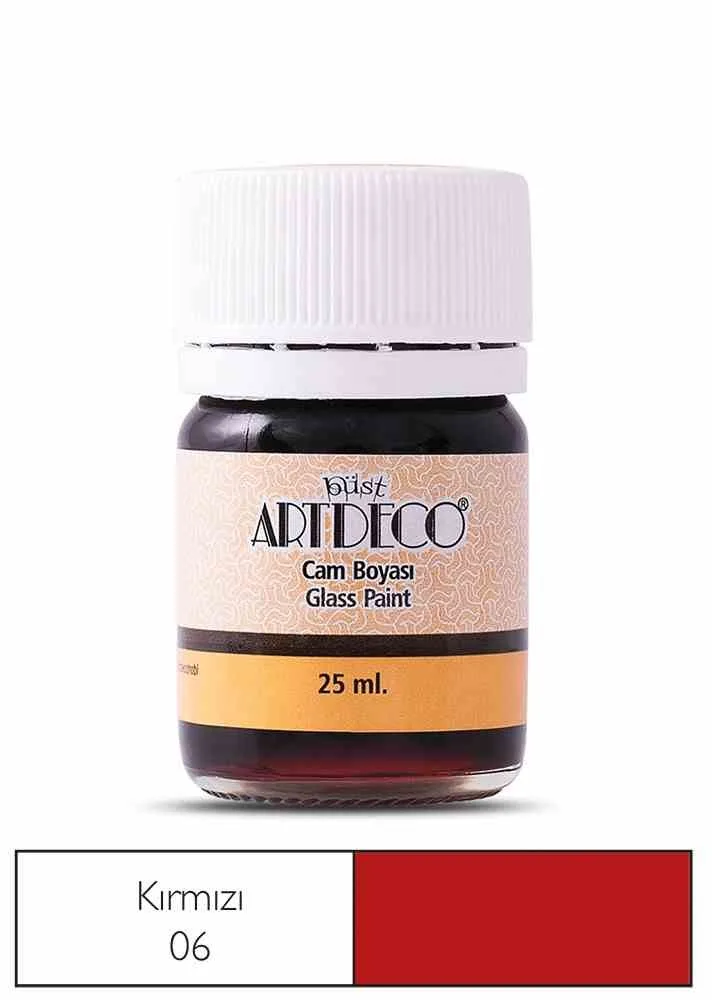 Artdeco 25 Ml Öğrenci Tipi Cam Boya 06 Kırmızı