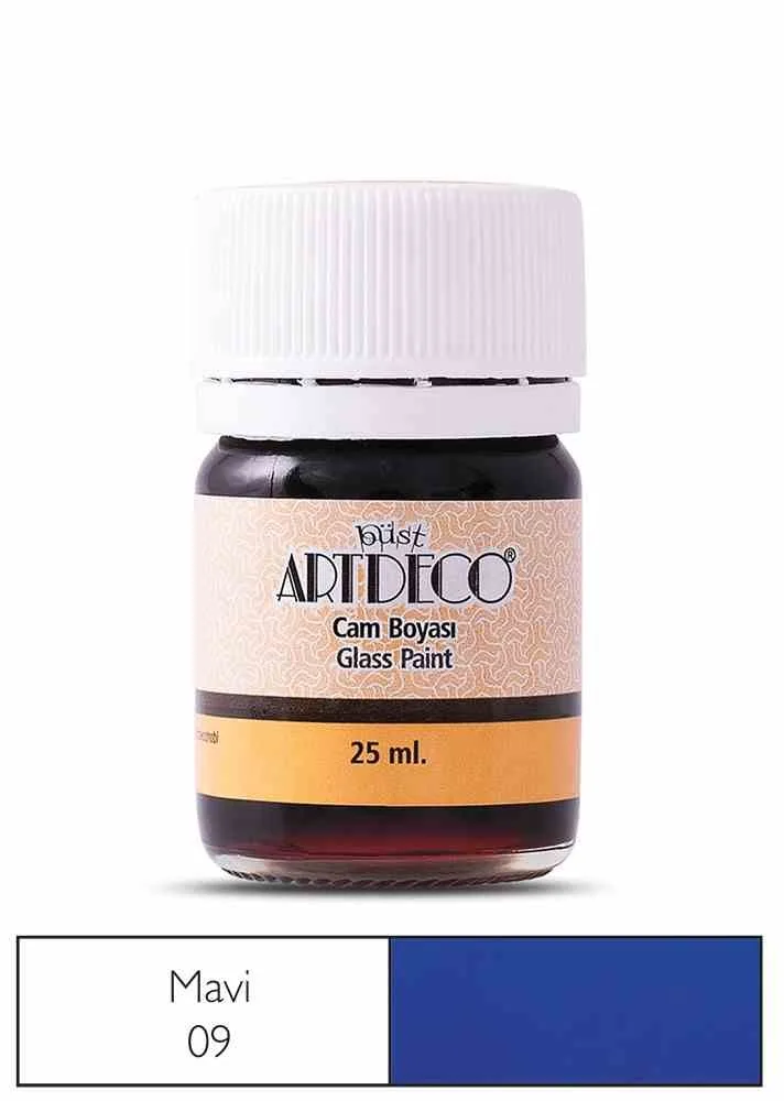 Artdeco 25 Ml Öğrenci Tipi Cam Boya 09 Mavi