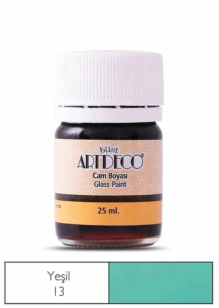 Artdeco 25 Ml Öğrenci Tipi Cam Boya 13 Yeşil