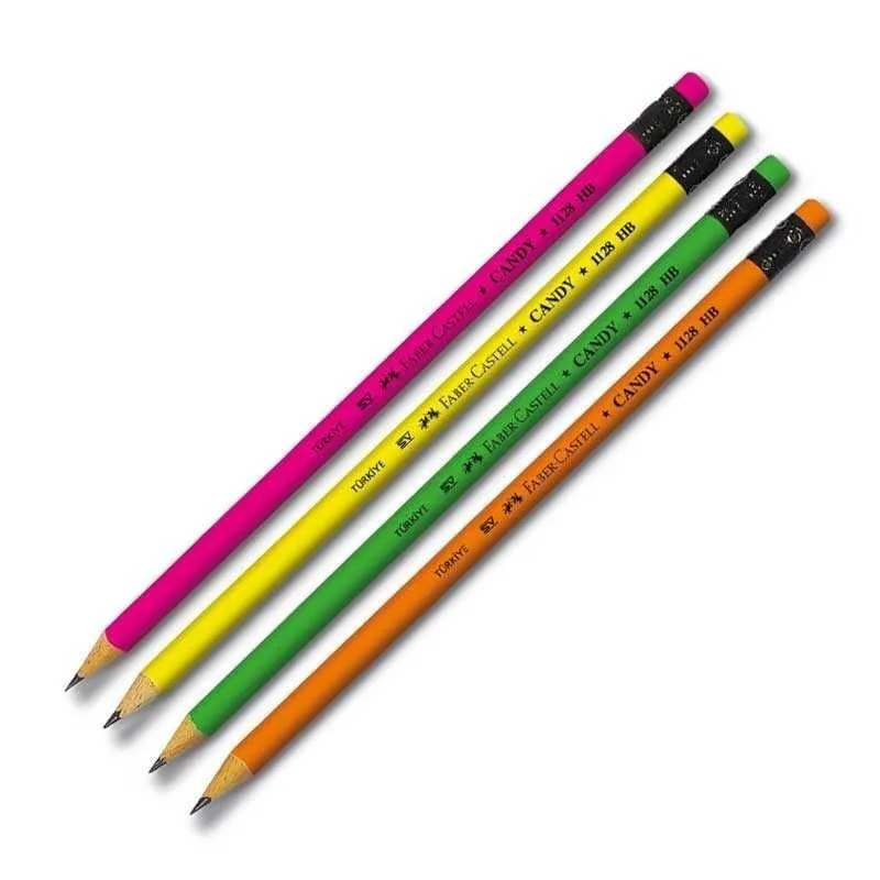 Faber Castell Desenli Candy Silgili Kurşun Kalem
