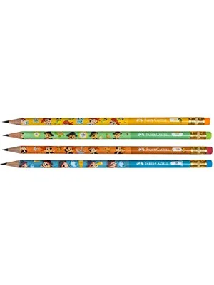 Faber Castell Desenli Candy Silgili Kurşun Kalem