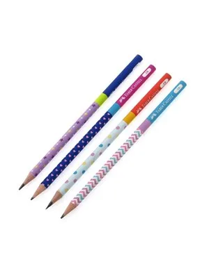 Faber Castell Desenli Candy Silgili Kurşun Kalem