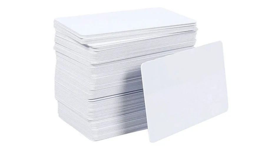 Pvc Boş Beyaz Kart