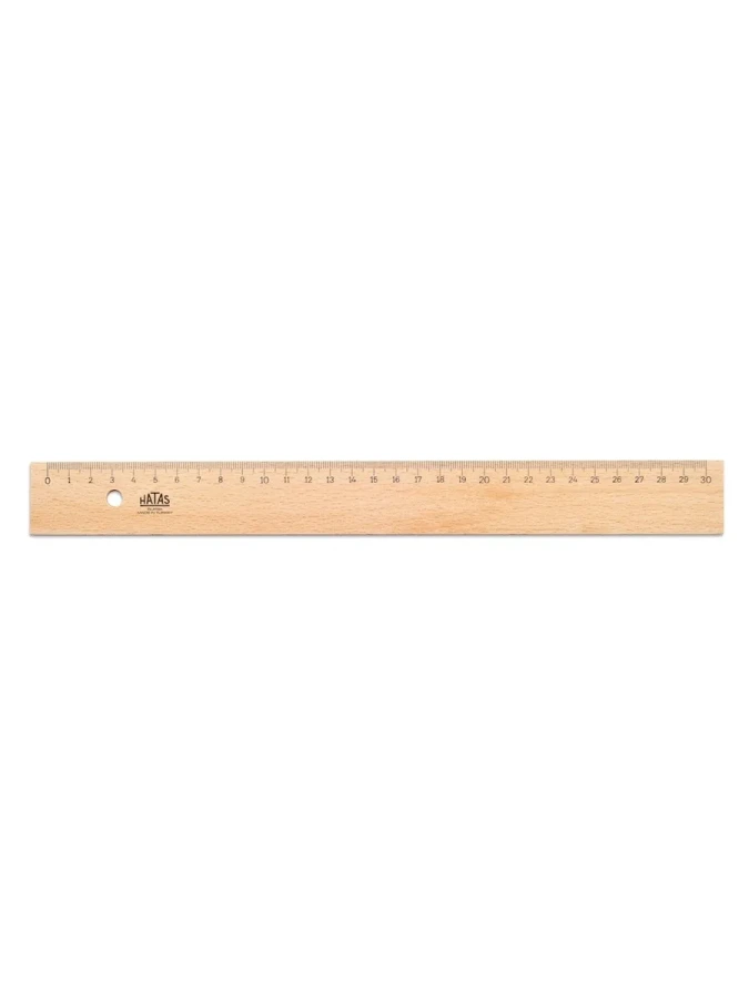 Hatas 30 Cm Cetvel Ahşap 035