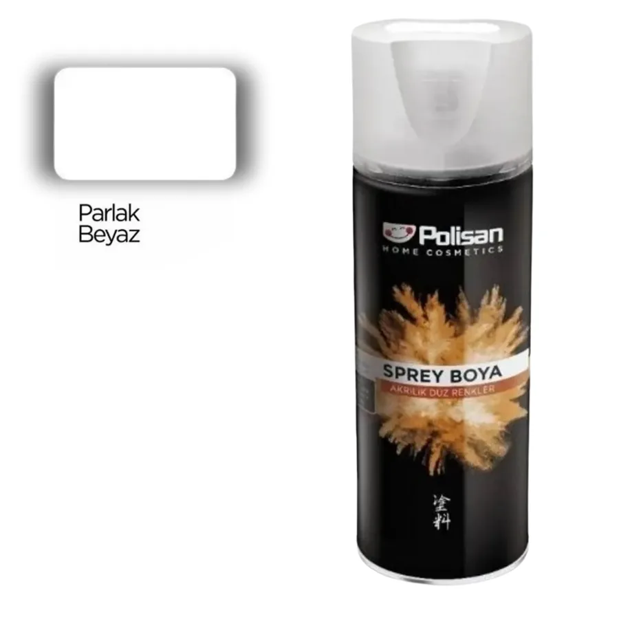 Polisan Sprey Boya Parlak Beyaz 301-300