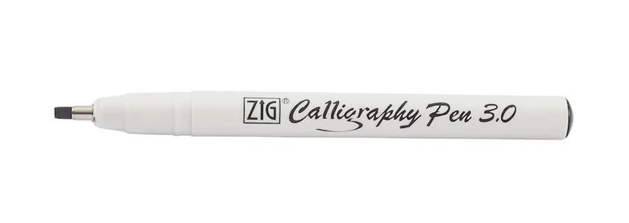 Zig Calligraphy Kalemi Kesik Uç Siyah 3.0