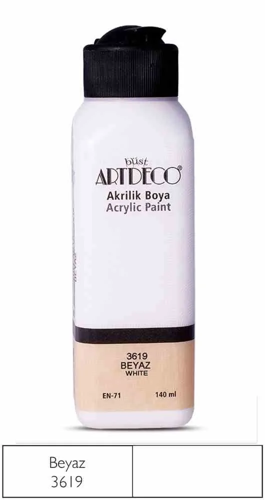 Artdeco 140 Ml Akrilik Boya Beyaz 70r-3619