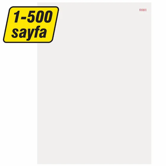 A4 80 Gr 500 Lü Numaralı Yevmiye Kebir