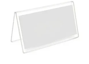 Şeffaf Asetat Rezervasyon 8x21