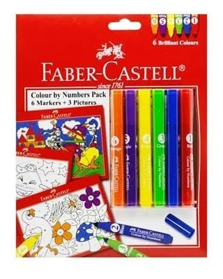 Faber Castell Keçeli Kalem 6 Lı Şablonlu