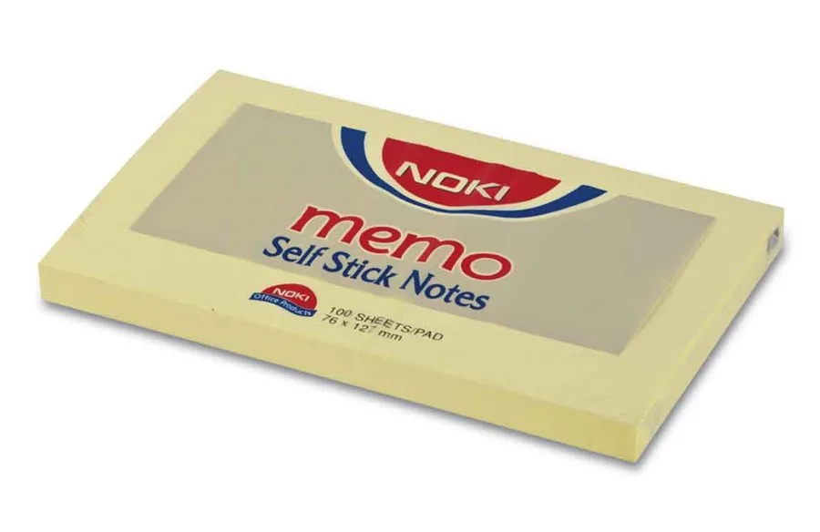 Noki Memo 75x125 Yapışkanlı Not Kağıdı Sarı 12009