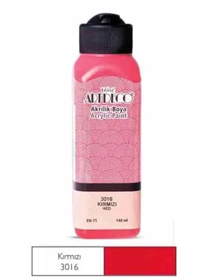 Artdeco 140 Ml Akrilik Boya Kırmızı 70r-3606