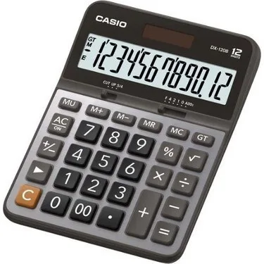 Casio Dx-120b Hesap Makinesi 12 Hane
