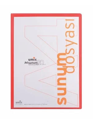 Umix A4 Standart Sunum Dos.20 Li Kırmızı