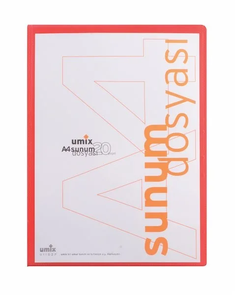 Umix A4 Standart Sunum Dos.20 Li Kırmızı