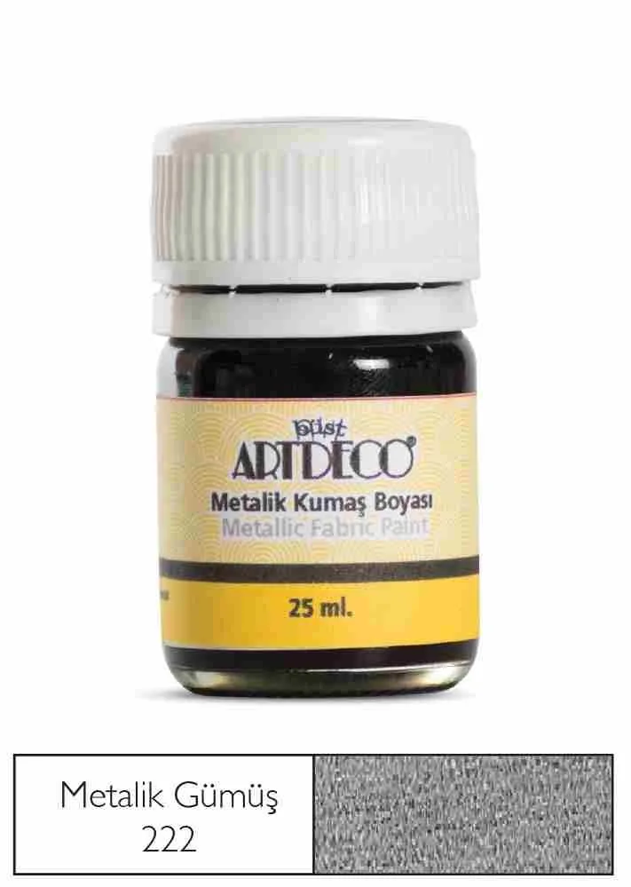 Artdeco 25 Ml Metalik Kumaş Boyası Gümüş 11a-222