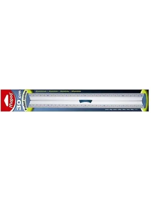 Maped 30 Cm Aluminyum Cetvel Triple Desimetre