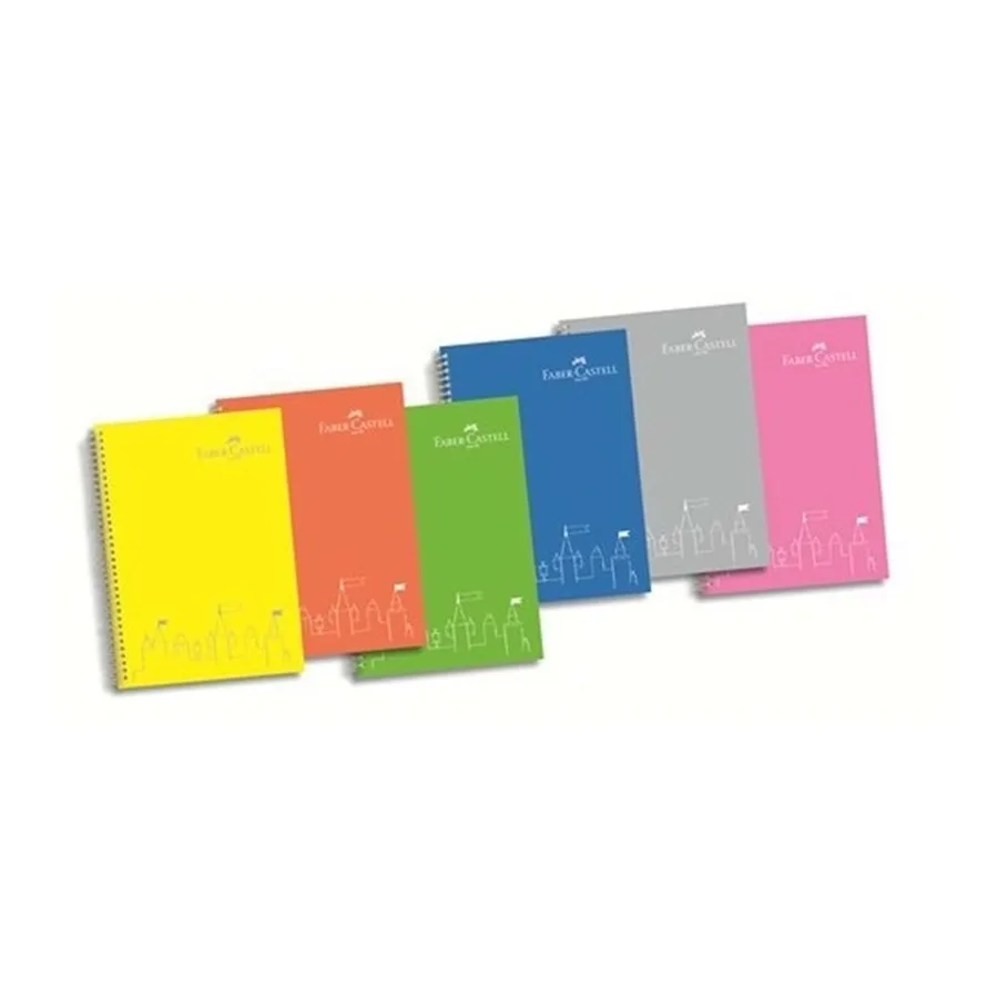 Faber Castell A4 Pp Kapak Spiralli Defter Perforeli Kareli 80 Yp 400101