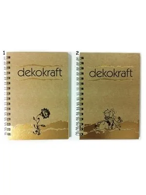 Keskin Color Dekokraft A6 Sert Kapak Spiralli Bloknot Kareli 80 Yp 144202-99