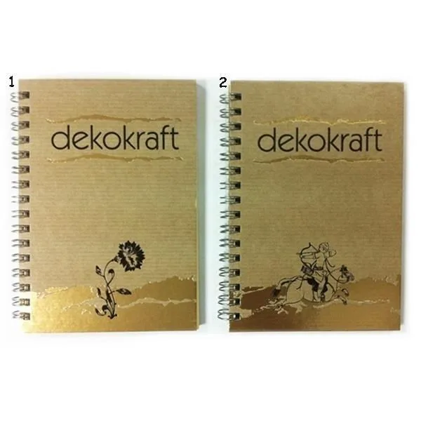 Keskin Color Dekokraft A6 Sert Kapak Spiralli Bloknot Kareli 80 Yp 144202-99