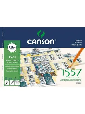 Canson 35x50 Dokulu Resim Defteri 15 Syf 180 Gr