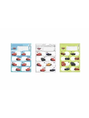 Keskin Color Cars Okul Etiketi Ders Programlı 3 Lü 220130-33