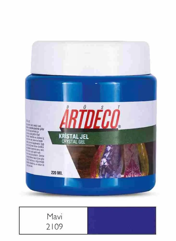 Artdeco 220 Ml Kristal Jel Ahşap Boya Mavi 2109