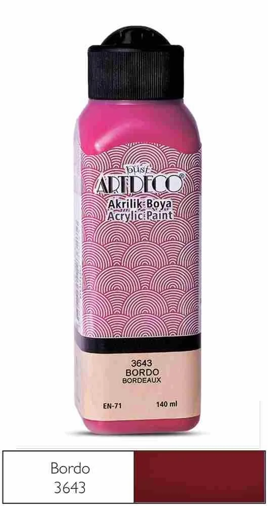 Artdeco 140 Ml Akrilik Boya Bordo 70r-3643